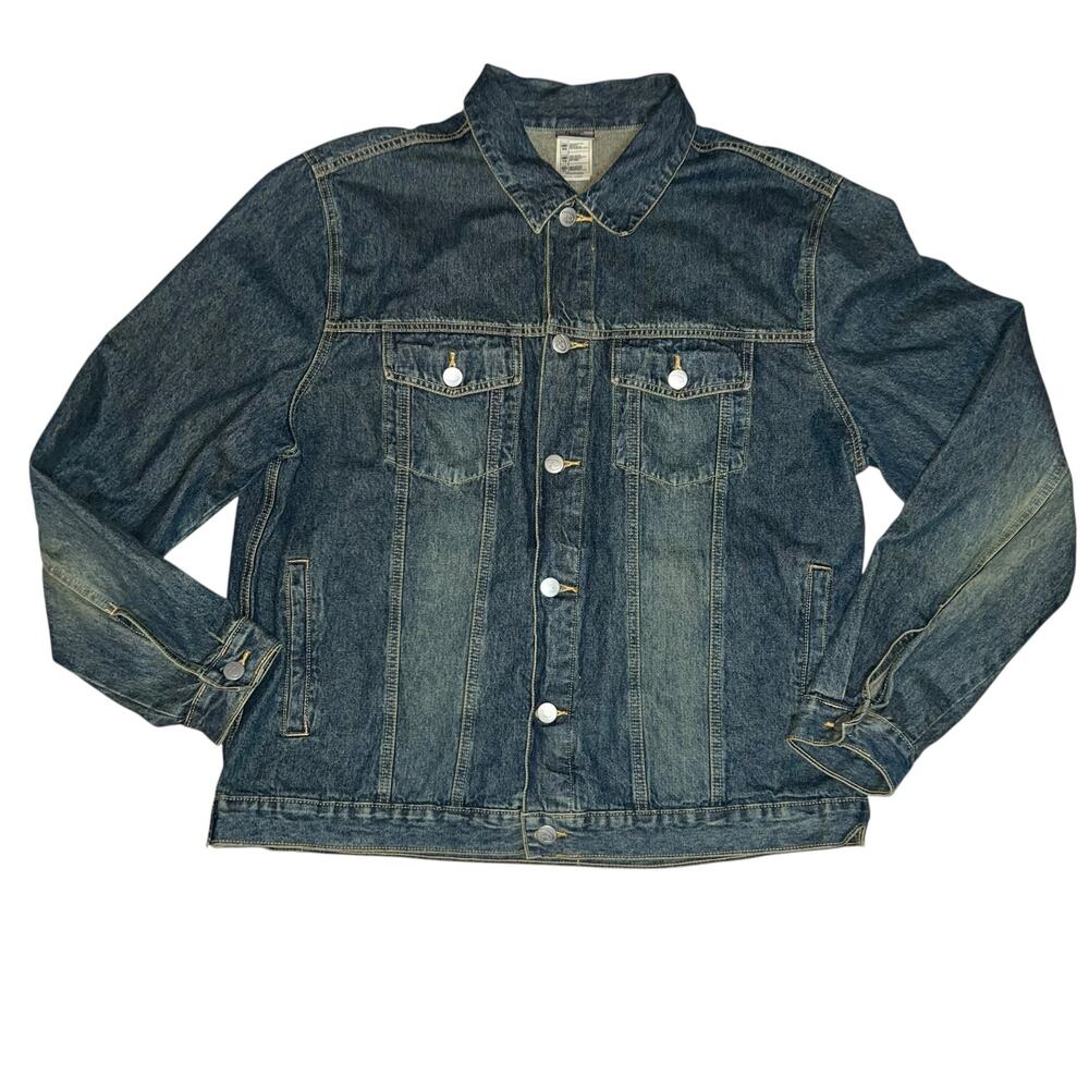 Vintage Y2K Disney Store Grumpy Dwarf  Snow White Denim Jean Jacket Men's XL